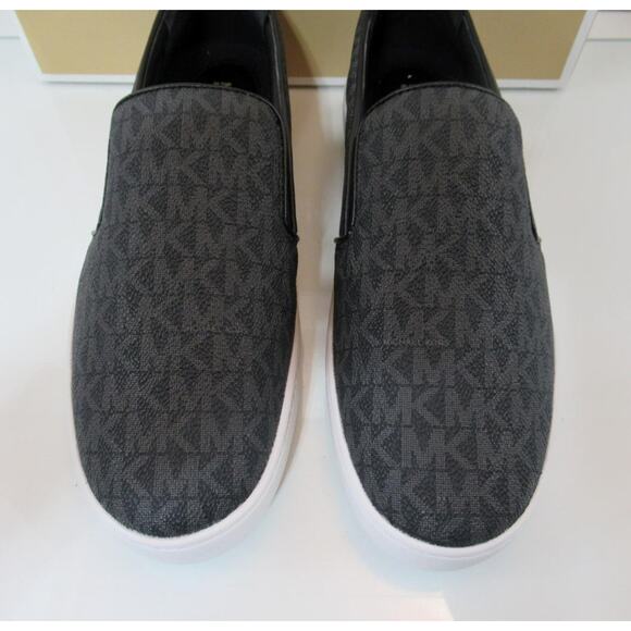 Michael Kors Keaton Slip On Sneakers Shoes MK Signature Black Size 8.5 - Picture 5 of 10